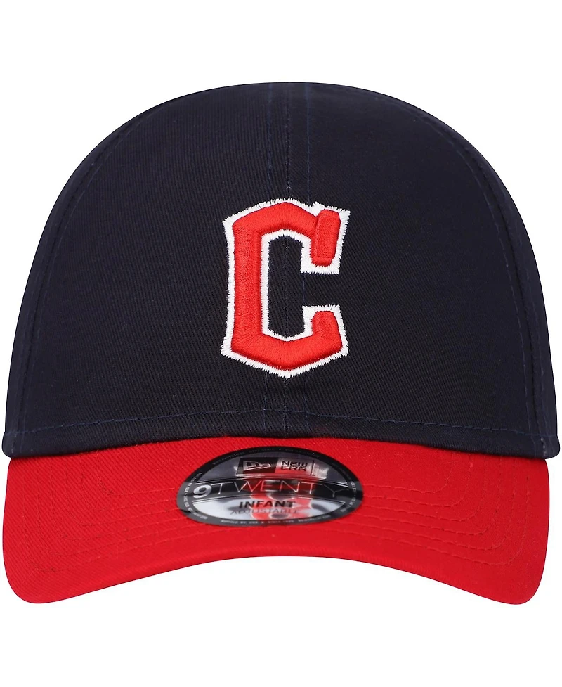 Infant Boys and Girls New Era Navy Cleveland Guardians Team Color My First 9TWENTY Flex Hat