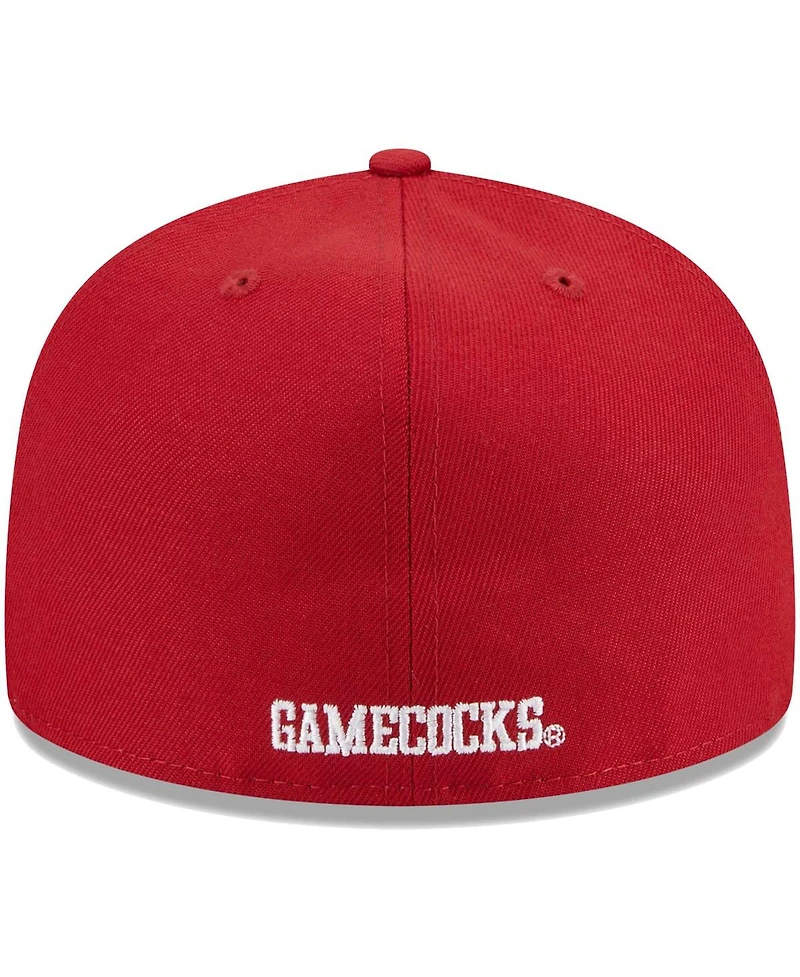 Men's New Era Garnet South Carolina Gamecocks Evergreen 59FIFTY Fitted Hat