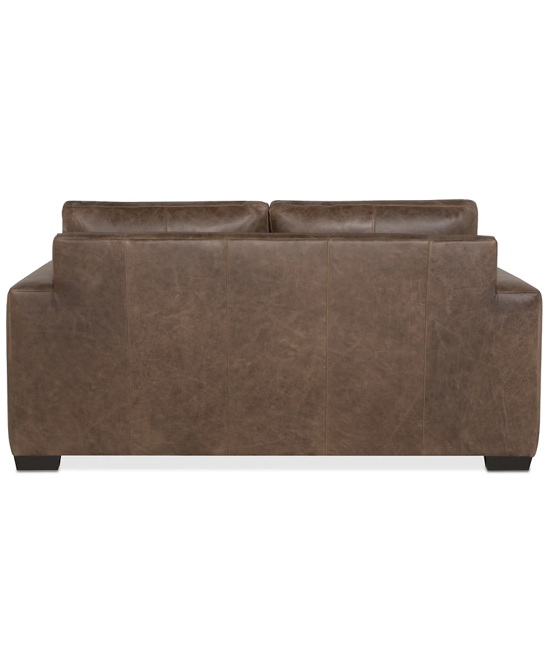 Dawkins 68.5" Leather Loveseat, Created for Macy's