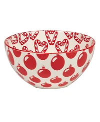 Certified International Peppermint Candy 30 oz All Purpose Bowls Set of 6, Service for 6
