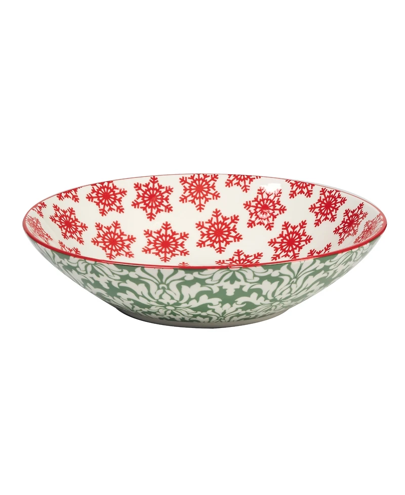 Certified International Winter Medley 40 oz Soup Bowls Set of 6, Service for 6