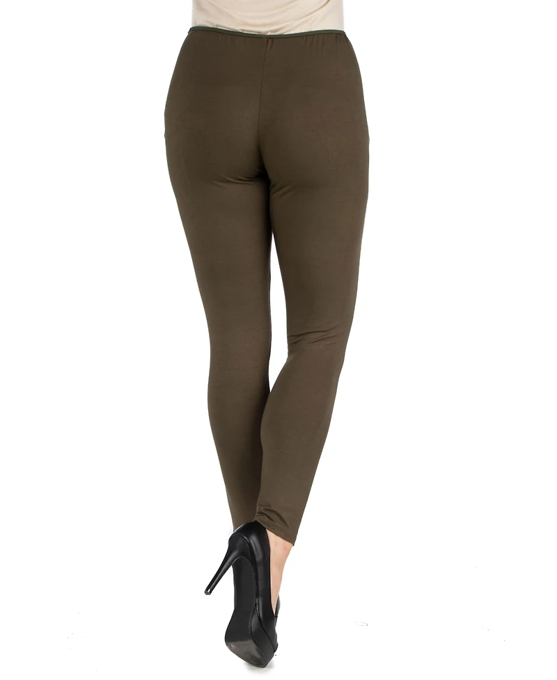 24seven Comfort Apparel Women's Stretch Ankle Length Leggings