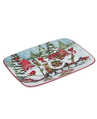 Certified International Christmas Gnomes 14" Rectangular Platter