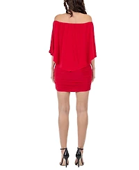 24seven Comfort Apparel Women's Convertible Bodycon Mini Dress