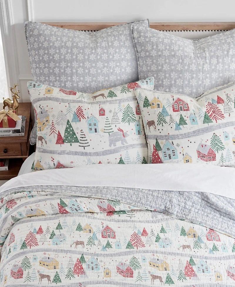 Levtex Joulset Holiday Reversible 3-Pc. Quilt Set, Full/Queen
