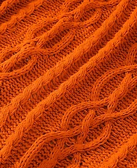 Battilo Lifestyle Cable Knit Chenille Throw, 51" x 67"