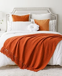 Battilo Classic Textured Woven Micro Chenille Throw, 50" x 60"