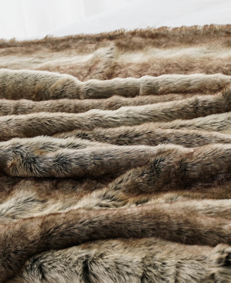 Battilo Luxury Tipped Faux Fur Throw, 60" x 80"