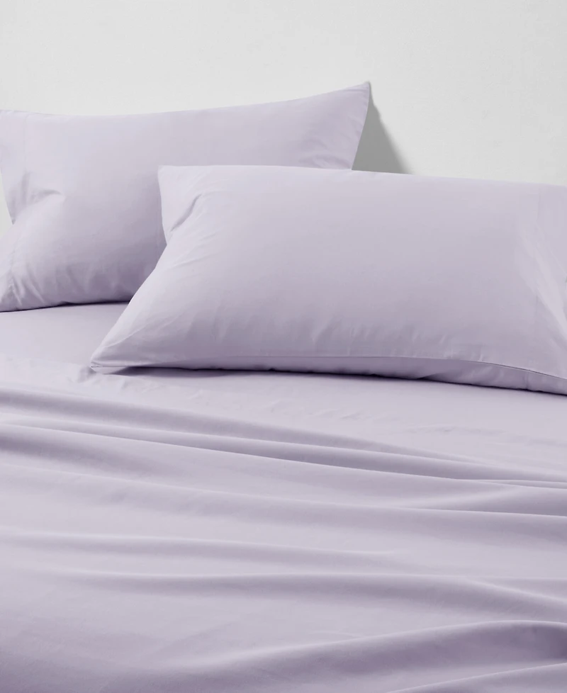 Sunham Microfiber Easy Care Solid 4-Pc. Sheet Set, California King