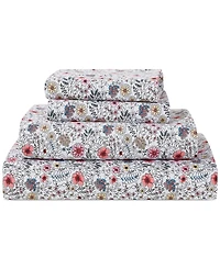 Sunham Microfiber Easy Care Printed -Pc. Sheet Set