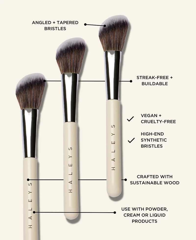 Haleys Beauty Brilliant Contour Brush