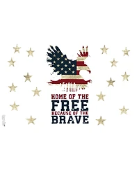 Tervis Home of the Free Because of the Brave Made in Usa Double Walled Insulated Tumbler Travel Cup Keeps Drinks Cold & Hot, 16oz, Classic