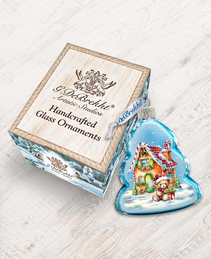 Designocracy Christmas Cottage Keepsake Mercury Christmas Glass Ornaments G. DeBrekht