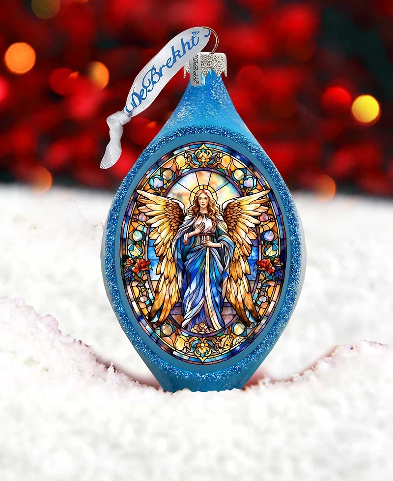 Designocracy Angel of the Sea Drop Christmas Mercury Glass Ornaments G. DeBrekht
