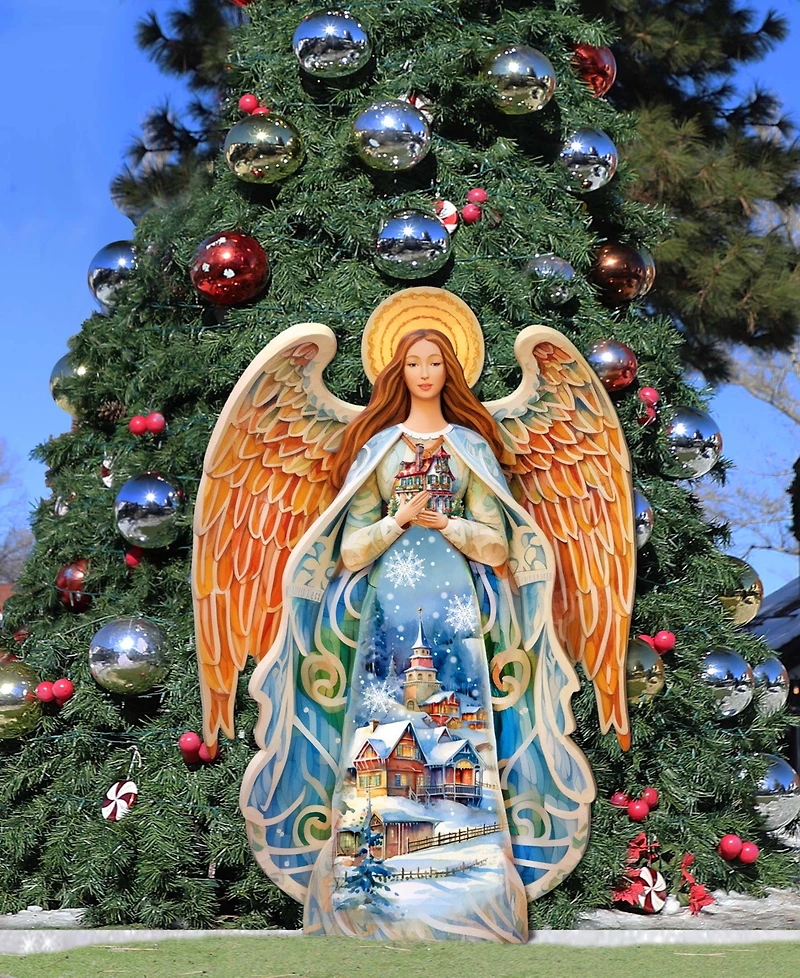 Designocracy Blessing Home Angel 32" Christmas Outdoor Garden Decor G. DeBrekht