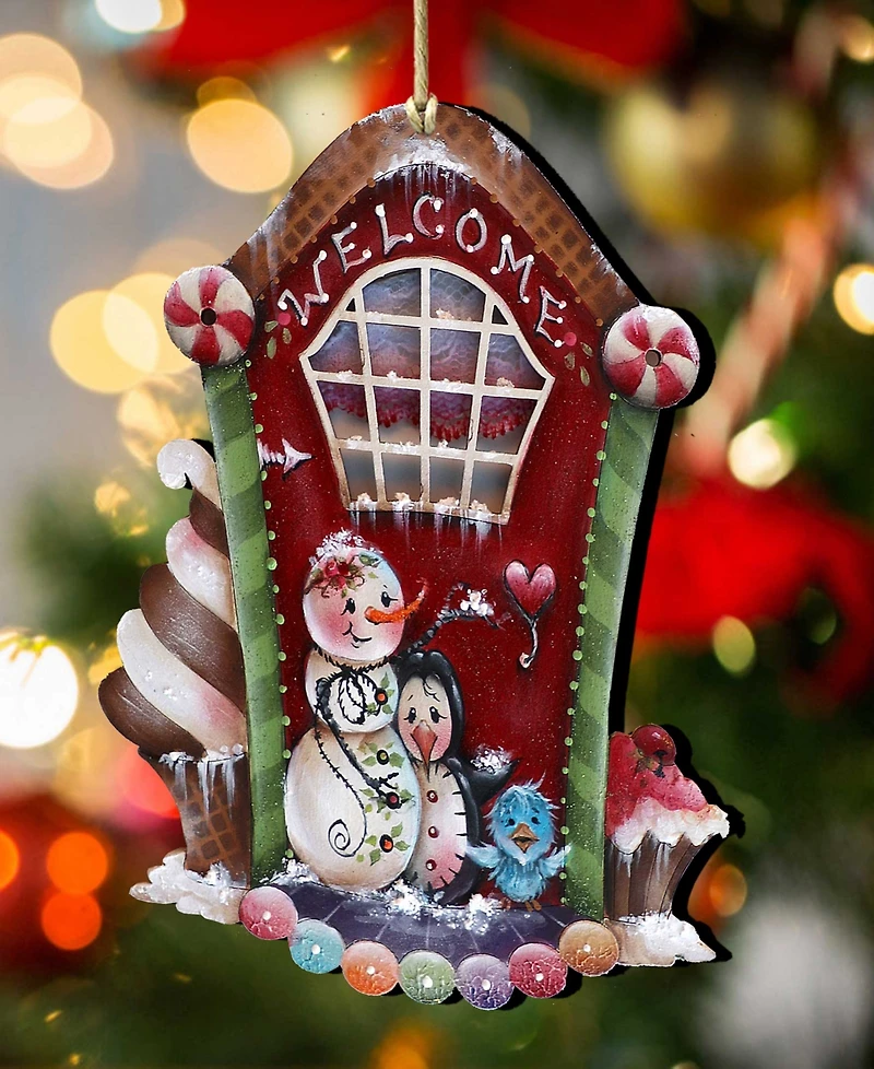 Designocracy A Season of Sweet Christmas Wooden Ornaments Holiday Decor J. Mills-Price