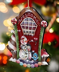 Designocracy A Season of Sweet Christmas Wooden Ornaments Holiday Decor J. Mills-Price