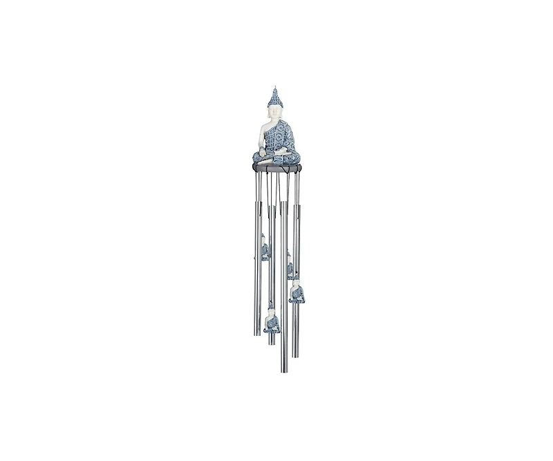 23" Long Buddha Round Top Wind Chime