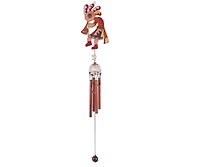Fc Design 28" Long Kokopelli Copper and Gem Wind Chime Home Decor Perfect Gift for House Warming, Holidays and Birthdays