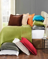 Closeout! Superior Geometric Fret Textured Jacquard Matelasse All-Season 3-Piece Bedspread Set, Full