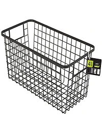 Smart Design Nestable 6" x 12" x 6" Basket Organizer with Handles, Set of 4