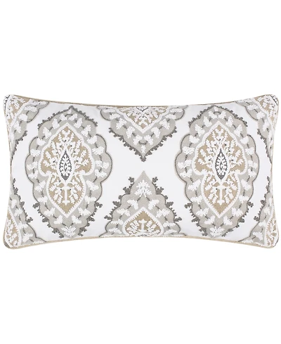 Levtex Pisa Embroidered Decorative Pillow, 12" x 24"