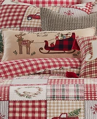 Levtex Home for Christmas Embroidered Decorative Pillow, 12" x 24"
