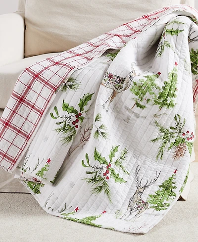 Levtex Sleigh Bells Quilted Throw, 50" x 60"