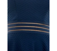 City Studios Juniors' Layered Fit & Flare Dress