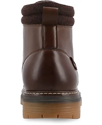 Vance Co. Men's Fegan Tru Comfort Foam Cap Toe Lace-Up Ankle Boots