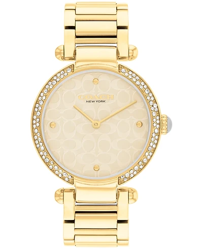 Coach Women's Cary Gold-Tone Stainless Steel Bracelet Watch 34mm