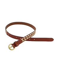 Frye Women's 20mm Beaded Leather Belt