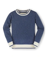 Hope & Henry Baby Boys Organic Cotton Long Sleeve Crew Neck Pullover Sweater