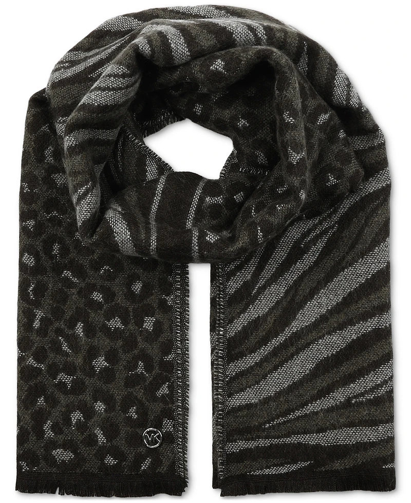 Michael Michael Kors Women's Animal-Print Jacquard Scarf