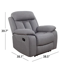 Fletcher 38.5" Stain-Resistant Polyester Reclining Chair
