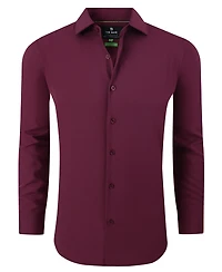 Tom Baine Men's Performance Stretch Solid Button Down Shirt