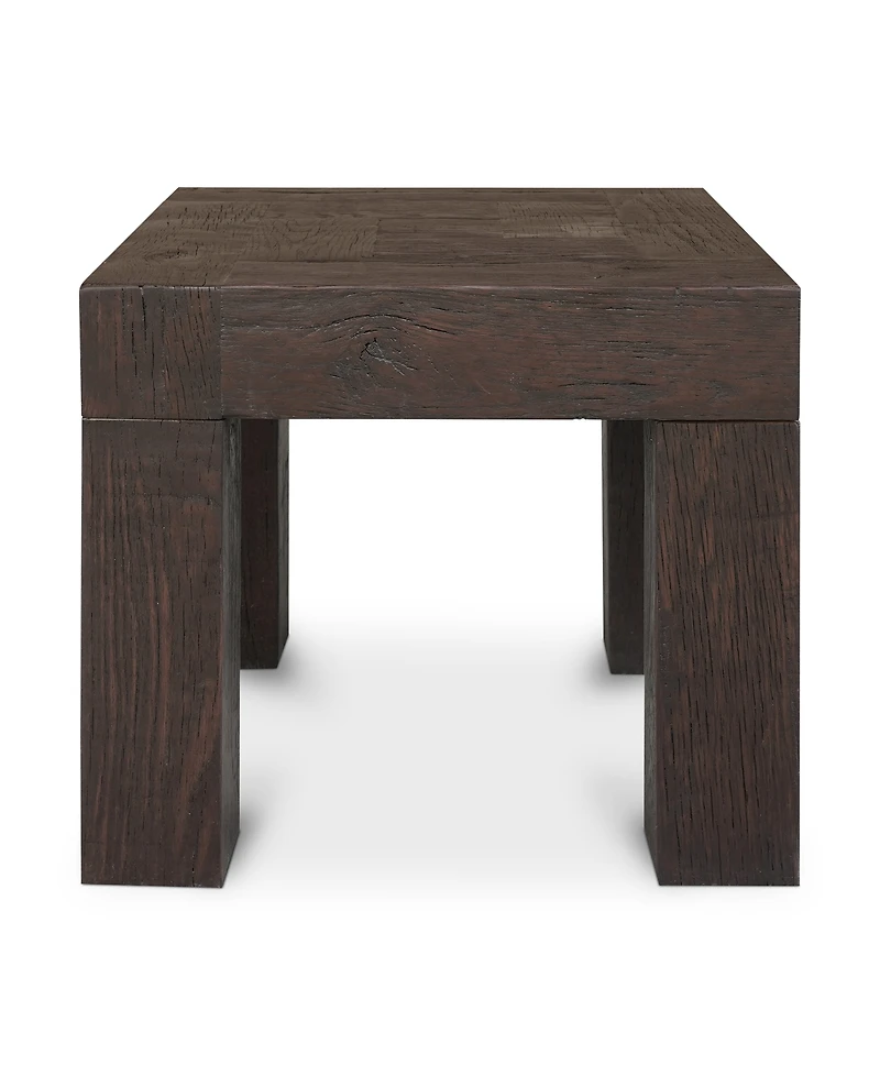 Evander 22" Oak Square Side Table