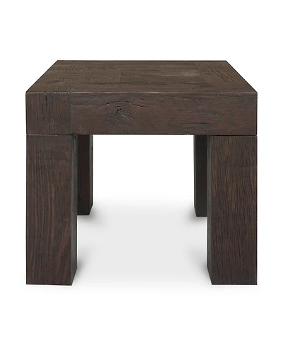 Evander 22" Oak Square Side Table