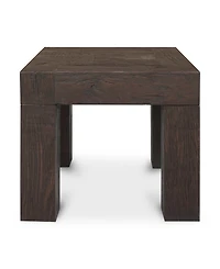 Evander 22" Oak Square Side Table