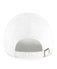 Women's '47 Brand White New England Patriots Confetti Icon Clean Up Adjustable Hat