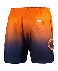 Men's Pro Standard Navy, Orange Chicago Bears Ombre Mesh Shorts
