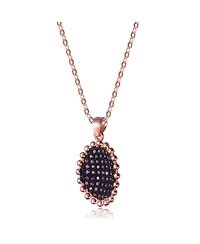 Sterling Silver Cubic Zirconia Round shaped Pendant