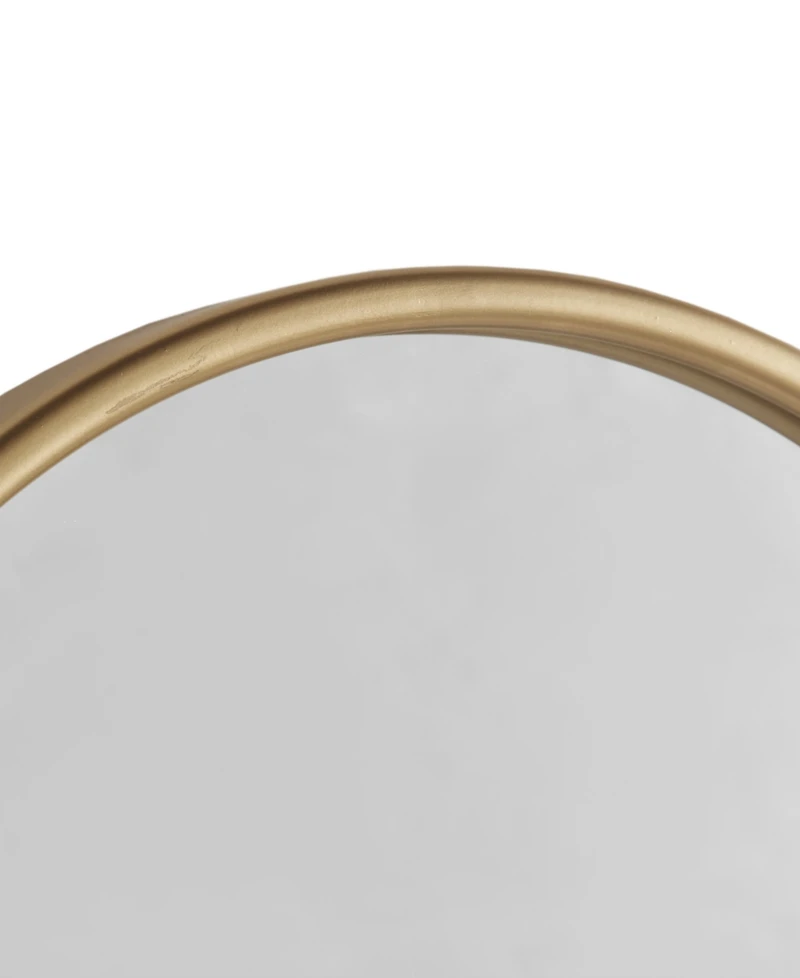 Madison Park Adaline 16" x 26" x 2" Arched Metal Floral Wall Mirror