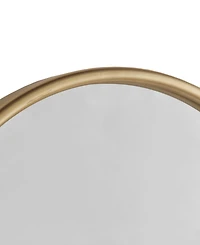 Madison Park Adaline 16" x 26" x 2" Arched Metal Floral Wall Mirror