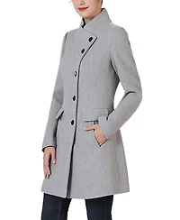 Kimi + Kai Women's Nora Stand Collar Boucle Wool Coat