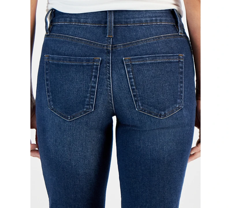 Style & Co Petite Raw-Edge Denim Bermuda Shorts, Created for Macy's