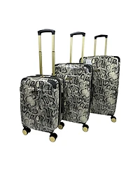 Jenni Chan Python 3-Piece Hardside Spinner Set