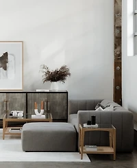 Harrington 22" Oak Square Side Table