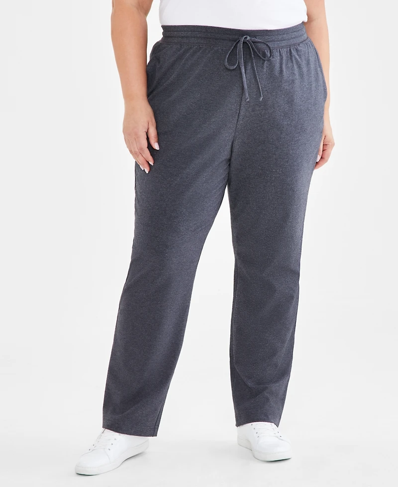 Style & Co Plus Knit Pull-On Pants, Exclusively at Macy's