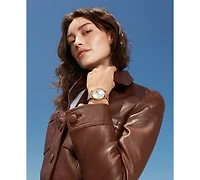 Coach Unisex Elliot Saddle Leather Strap Watch 40mm